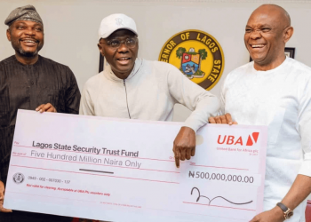 UBA Donates N500m to Lagos State Security Trust Fund