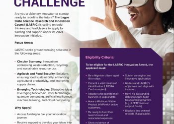 Call For Applications: LASRIC Innovation Challenge (Access to Funding)