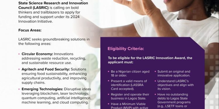 Call For Applications: LASRIC Innovation Challenge (Access to Funding)