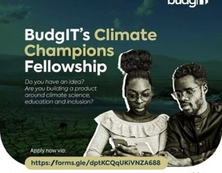 Call For Applications: BudgIT Climate Champions Fellowship For Nigerians