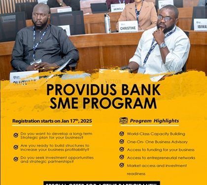 Call for Applications: Providus Bank SME Program