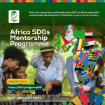 Call For Applications: Africa SDGs Mentorship Program (a seven-month fellowship)