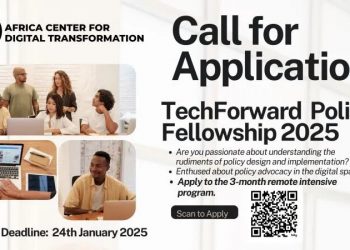 Call For Applications: TechForward Policy Fellowship for Early and Mid-Career Professionals in Africa