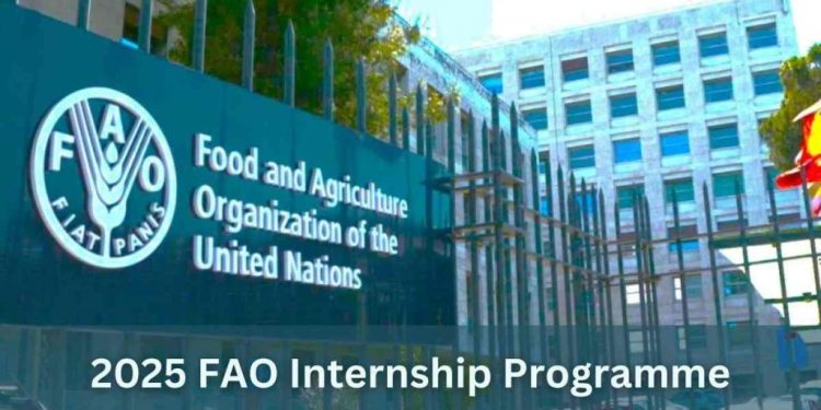 Call For Applications: FAO Internship Program ($700 Monthly Stipends with Training)
