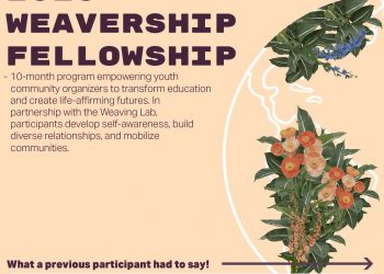 Call For Applications: YouthxYouth Weavership Fellowship Program 2025