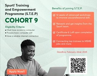 Call For Applications: Spurt! Training and Empowerment Program 2025 (Cohort 9)