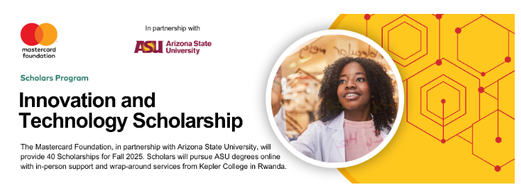 Call For Applications: Innovation and Technology Scholarship 2025 For Africans