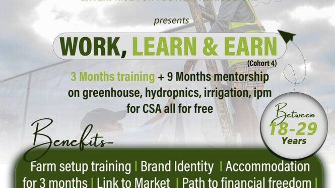 Call For Applications: Enterprise for Youth in Agriculture (Work, Learn, and Earn)