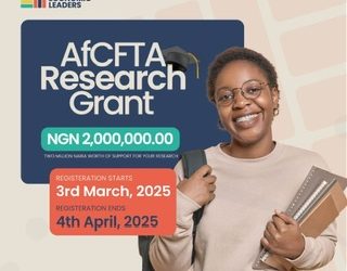Call For Applications: AfCFTA Research Grant for Final-Year Economics Students (Up to 2 Million Naira)
