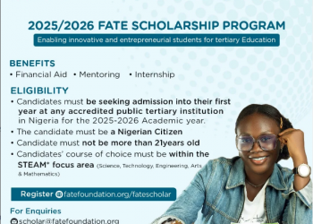 Call For Applications: 2025/2026 FATE Scholarship Program (Financial aid, Mentoring and Internship)