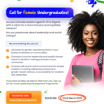 Call For Applications: Youth Leadership Development Program For Female Undergraduates in Nigeria