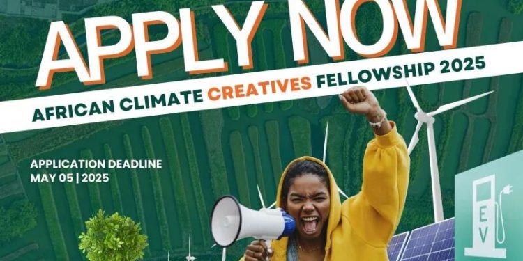 Call For Applications: African Climate Creatives Fellowship for Young Climate Advocates in Africa