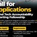 Call For Applications: AI & Tech Accountability Reporting Fellowship (A three-month program)