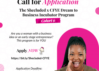 Call for Applications: The Shecluded x CFYE Dream to Business Incubator Program (Cohort 6)