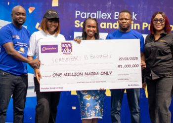 Parallex Bank Rewards 154 Customers in Save and Win Promo, Grand Prize Winner Gets ₦1 Million