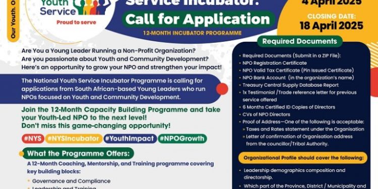 Call For Applications: National Youth Development Agency NPO Capacity Building Program 2025