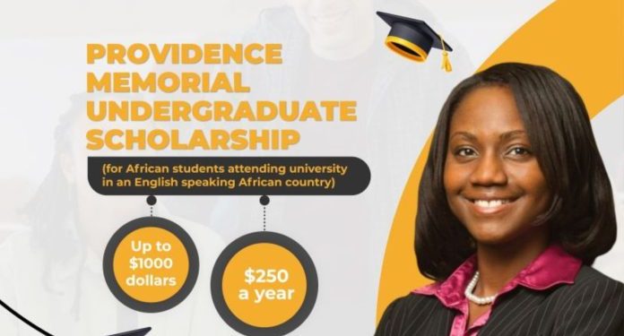 Call For Applications: Providence Memorial Undergraduate Scholarship 2025 For African students (Up to $1000)