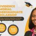 Call For Applications: Providence Memorial Undergraduate Scholarship 2025 For African students (Up to $1000)