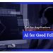 Call For Applications: Code for Africa (CfA) AI for Good Fellowship 2025 for African Technologists ($500/month stipend)