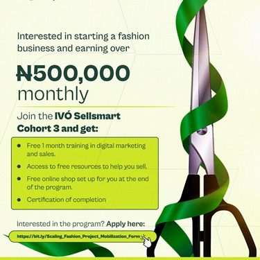Call for Applications: IVÓ SellSmart Incubator Program ( N500,000 Grant, Training , Mentorship and other Benefits)
