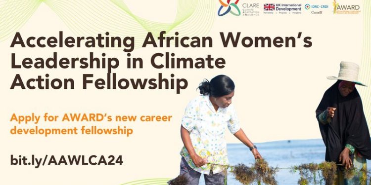 Call For Applications: AWARD Climate Action (ACA) Fellowship 2025 for High-Potential African Women