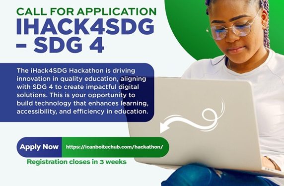 Call for Applications: iHack4SDG Hackathon (N8 Million in Cash Prizes + Other Benefits)
