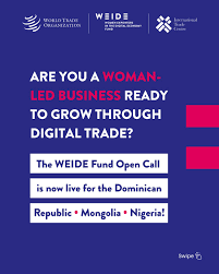 Call for Applications: WTO/ITC Women Exporters in the Digital Economy (WEIDE) Fund (Up to $30,000)