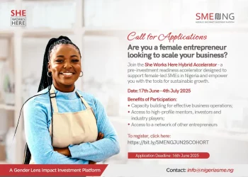 Call for Applications :  2025 She Works Here  Hybrid Accelerator Program