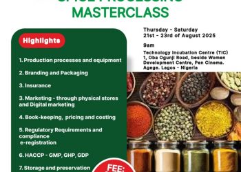 Call for Registration: Spice Processing Masterclass