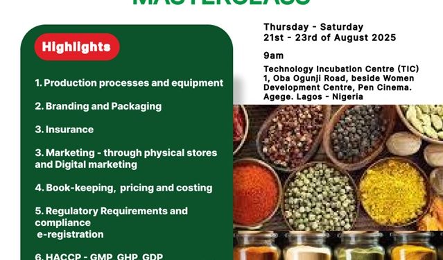 Call for Registration: Spice Processing Masterclass