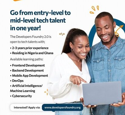 Call For Applications: Developers Foundry 2.0 Tuition-Free ( Mentorship + Training)