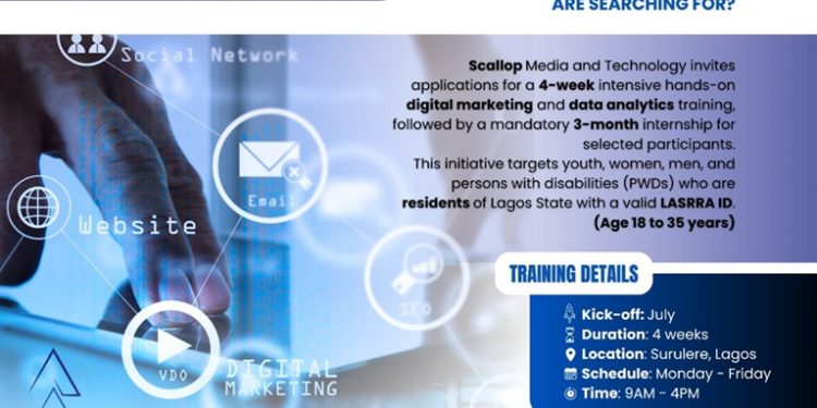 Scallop Digital Marketing & Data Analytics for Lagos Residents(