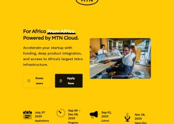 Call For Applications: MTN Cloud Accelerator Program 2025 for African Startups ( N 5Million Grants)