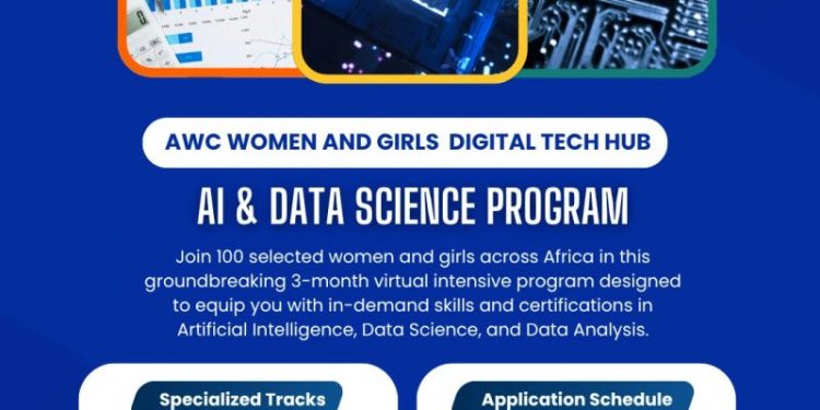 Call For Applications: AWC Women and Girls Digital Technology Hub AI & Data Science Program
