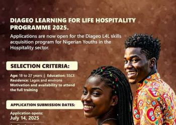 Call For Applications: DIAGEO Learning For Life Program 2025 For Nigerians