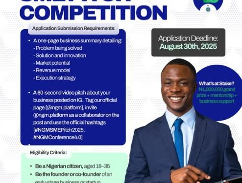 Call For Applications: SME Pitch Competition 4.0 For Nigerian Entrepreneurs ( Up to 1,000,000 prize and mentorship + business support)