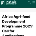 Call For Applications: Africa Agri-Food Development Program (AADP) Grant For SMEs (Up to €100,000 Grant Funding)