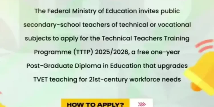 Step-by-Step Guide on How to Apply for the Federal Government Technical Teachers Fully Funded Training Program(TTTP) 2025