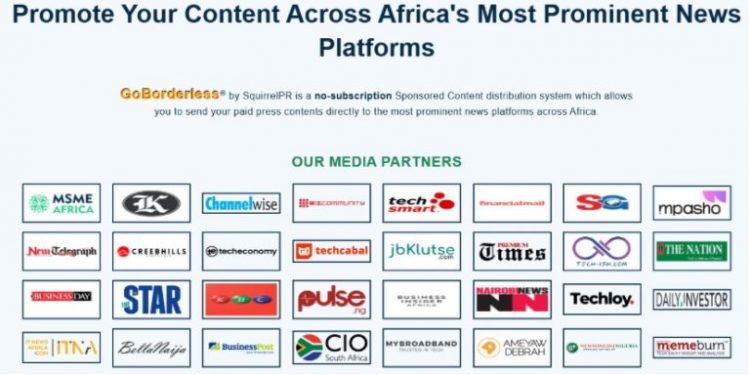 SquirrelPR Launches GoBorderless.Africa to Revolutionize Sponsored Content Distribution Across African Media Markets