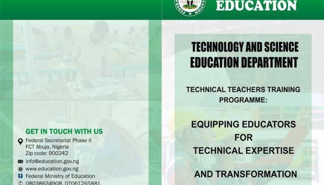 Call For Applications: Federal Government Technical Teachers Training Programme 2025  ( Fully Funded – No Tuition or Training Costs)