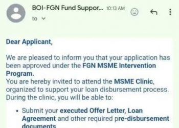 BOI-FGN Fund Invites Applicants to MSME Clinic to Finalize Funding Process For Disbursement