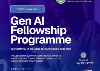 Call for Applications: Ogun State Gen Al Fellowship Programme (N50,000 Monthly Stipend)