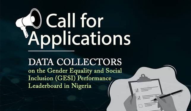 Call For Applications: Data Collectors on Gender Equality and Social Inclusion (GESI) – WEP