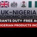 UK-Nigeria Standards Partnership Enters Third Phase, Unlocks Zero Duties Market Access for 3,500 Nigerian Products to UK
