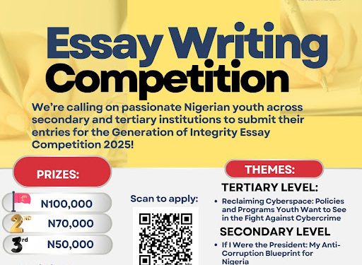 Call For Applications: Mun Impact Nigeria Generation of Integrity Essay Competition 2025 (Up to N200,000 Prizes )