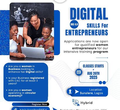 Call For Applications: Digital Skills for Entrepreneurs 4.0 (Women in Business Cohort)