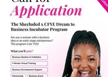 Call For Applications: The Shecluded x CFYE Dream to Business Incubator Program (Cohort7)