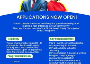 Call For Applications: SRHIN Health Equity Champions 2025/2026 Cohort