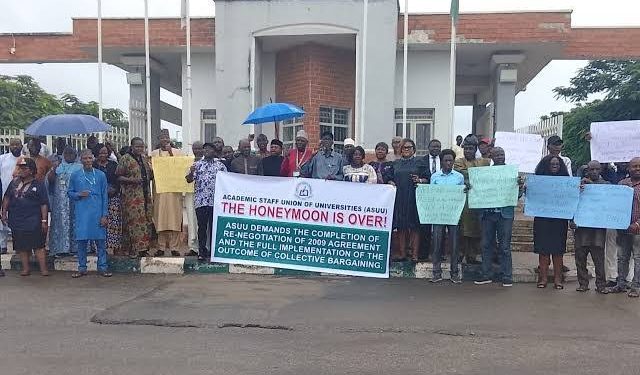 ASUU Protests Nationwide Over Salaries and Unfulfilled Government Promises