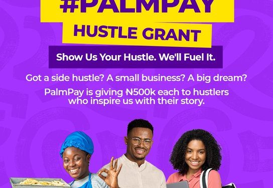 Call for Applications: PalmPay Hustle Grant (N 500,000 Grant)